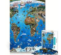 Jigsaw Puzzles for Teenagers 1000 God Maps Exact Cut Play Brain Teaser Gift Calm Play Time Xmas Art Gift (38x52cm)