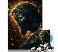 Jigsaw Puzzles for Teenagers 1000 Golden Fantasy Jesus, Learning Educational Toys Family Games,Secret Santa Gifts for And Age 14 38x26cm