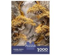 Jigsaw Puzzles for Teenagers 1000 Golden Mountain Grove Puzzles for Adults Hands-on Game Stress Reliever Help The Brain Exercise 52x38cm/1000pcs
