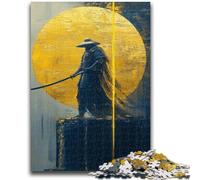 Jigsaw Puzzles for Teenagers 1000 Golden Samurai Ninja 1000 Pieces for Teenagers,Quiz Game Wall Decoration Unique Birthday And Xmas Gifts (75x50cm)