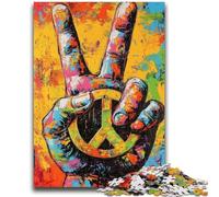 Jigsaw Puzzles for Teenagers 1000 Graffiti Retro Pop Art Hand Educational Game Challenge Toy Wall Decoration Unique Birthday And Xmas Gifts 26x38cm