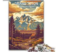 Jigsaw Puzzles for Teenagers 1000 Grand Teton National Park, Educational Toys for Is Ideal As A Gift for The Whole Family for And 14 Years Old 50x75cm