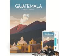 Jigsaw Puzzles for Teenagers 1000 Guatemala Antigua Volcano Exact Cut Play Brain Teaser Gift Calm Play Time Xmas Art Gift (50x75cm)