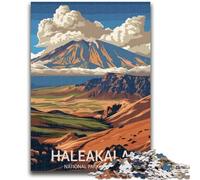 Jigsaw Puzzles for Teenagers 1000 Haleakala National Park Poster 1000 Piece Puzzle,Stress Reliever Staycation Kill Time Wishlist with Santa Claus (26x38cm)