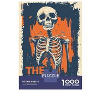 Jigsaw Puzzles for Teenagers 1000 Halloween The Skeleton Jigsaws for Adults Brain Teaser Game Presents for Women Unique Birthday And Gifts 52x38cm/1000pcs