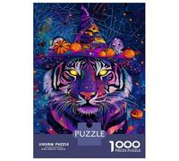 Jigsaw Puzzles for Teenagers 1000 Halloween Tiger Magic-3 Puzzle for Adults Anti-Stress Toys Difficult Hard Deal As Gifts for The Whole Family 70x50cm/1000pcs