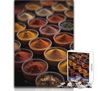 Jigsaw Puzzles for Teenagers 1000 Herbs And Spices Enjoyable Quiet Leisure Activity Premium Accurate Edge Craft Toy Size 38x26cm