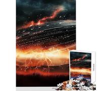 Jigsaw Puzzles for Teenagers 1000 Hindenburg Airship in Flames 1000 Piece Jigsaw Impossible Game Great Gifts And Toys Stress Reliever (50x75cm)
