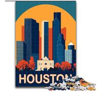 Jigsaw Puzzles for Teenagers 1000 Houston, Educational Toys for Is Ideal As A Gift for The Whole Family for And 14 Years Old 26x38cm