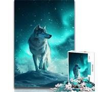 Jigsaw Puzzles for Teenagers 1000 Howling Wolf Teenager Jigsaw,Educational Stress Relief Toy Gifts for Friends And Family (size 75x50cm)