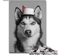 Jigsaw Puzzles for Teenagers 1000 Husky Playing with Toilet Paper, Toys Educational Games Stress Relieving Unique Home Decor And Gifts (Size 50x75cm)