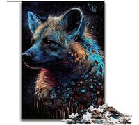 Jigsaw Puzzles for Teenagers 1000 Hyena Ink Painting, Suitable for Ages 14 And Up Home Educational Games DIY Toys Artwork Gift (Size 50x75cm)