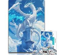 Jigsaw Puzzles for Teenagers 1000 Ice Dragon 1000 Piece Puzzle,Educational Game for Birthday, Chrismas for Age 14+ (size 38x26cm)