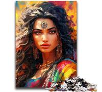 Jigsaw Puzzles for Teenagers 1000 Indian Princess Adult Puzzles,Stress Reliever Staycation Kill Time Parent-child Interaction (50x75cm)