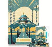 Jigsaw Puzzles for Teenagers 1000 Istanbul Exact Cut Play Brain Teaser Gift Calm Play Time Xmas Art Gift (38x26cm)