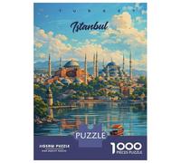 Jigsaw Puzzles for Teenagers 1000 Istanbul Turkey Travel Jigsaw for Adults Family Games Pattern Assembly Help The Brain Exercise 70x50cm/1000pcs
