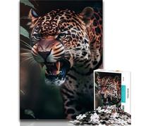 Jigsaw Puzzles for Teenagers 1000 Jaguar Adult Puzzles,Stress Reliever Staycation Kill Time Parent-child Interaction 38x26cm