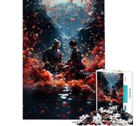 Jigsaw Puzzles for Teenagers 1000 Japanese Samurai Freedom for Birthday, Chrismas Enhance Memory Anti-Stress Toys Suitable for Ages 14 And Up (50x75cm)