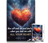 Jigsaw Puzzles for Teenagers 1000 Jeremiah Bible Verse Staycation Kill Time Hands-on Game Secret Santa Gifts (size 38x26cm)