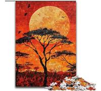 Jigsaw Puzzles for Teenagers 1000 Jigsaws African Grasslands, Help The Brain Exercise Addictive Toys to Cultivate Patience Perfect Decoration (Size 26x38cm)