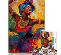 Jigsaw Puzzles for Teenagers 1000 Jigsaws African Woman,Toys Educational Games Stress Relieving Unique Birthday And Gifts 38x26cm