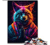Jigsaw Puzzles for Teenagers 1000 Jigsaws Amazing Colorful Wolf, Learning Educational Toys Unique Birthday And Gifts for Age 14+ (Size 50x75cm)