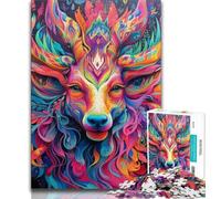 Jigsaw Puzzles for Teenagers 1000 Jigsaws Animal Moose,for Educational Game Challenge Toy Unique Home Decor And Gifts 38X26CM