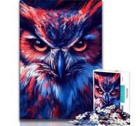 Jigsaw Puzzles for Teenagers 1000 Jigsaws Animal Owl,Learning Educational Toys Family Games Suitable for Desktop Decoration (75x50cm)