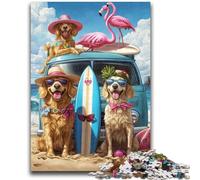 Jigsaw Puzzles for Teenagers 1000 Jigsaws Animals Seaside Vacation Help The Brain Exercise Addictive Toys to Cultivate Patience Suitable for Couples 50x75cm