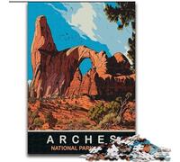 Jigsaw Puzzles for Teenagers 1000 Jigsaws Arches Utah, Suitable for People Aged 14 And Above Educational Games Secret Santa Gifts 26x38cm