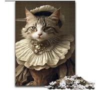 Jigsaw Puzzles for Teenagers 1000 Jigsaws Aristocratic Cat, Train Your Brain And Hands Unique Birthday And Gifts for Age 14+ (Size 26x38cm)