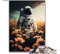 Jigsaw Puzzles for Teenagers 1000 Jigsaws Astronaut Flower, Learning Educational Toys Unique Birthday And Gifts for Age 14+ (Size 26x38cm)