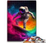 Jigsaw Puzzles for Teenagers 1000 Jigsaws Astronaut Surfing Help The Brain Exercise Addictive Toys to Cultivate Patience Suitable for Couples 50x75cm