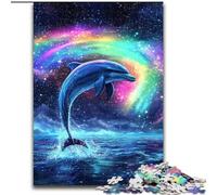 Jigsaw Puzzles for Teenagers 1000 Jigsaws Aurora Dolphin, Games Toys Gift Unique Birthday And Gifts for And Age 14 Years Up (Size 26x38cm)