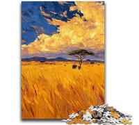Jigsaw Puzzles for Teenagers 1000 Jigsaws Autumn Wheat Field for Educational Game Challenge Toy Deal As Gifts for The Whole Family 26x38cm