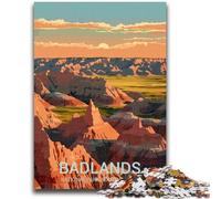 Jigsaw Puzzles for Teenagers 1000 Jigsaws Badlands National Park Challenging To Complete But Fun And Humorous Birthday Present, Gifts, Wall Art (size 50x70cm)
