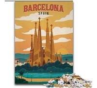 Jigsaw Puzzles for Teenagers 1000 Jigsaws Barcelona, Suitable for People Aged 14 And Above Educational Games Secret Santa Gifts 50x75cm
