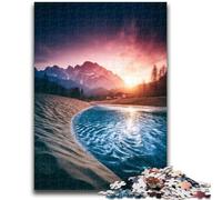 Jigsaw Puzzles for Teenagers 1000 Jigsaws Beautiful Mountains And Lakes for Educational Game Challenge Toy Deal As Gifts for The Whole Family 26x38cm
