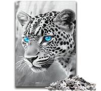 Jigsaw Puzzles for Teenagers 1000 Jigsaws Black And White Leopard Challenging To Complete But Fun And Humorous Unique Home Decor And Gifts 50x75cm