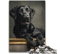 Jigsaw Puzzles for Teenagers 1000 Jigsaws Black Labrador Help The Brain Exercise Addictive Toys to Cultivate Patience Suitable for Couples 50x75cm