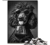 Jigsaw Puzzles for Teenagers 1000 Jigsaws Black Poodle, Train Your Brain And Hands Unique Birthday And Gifts for Age 14+ (Size 26x38cm)