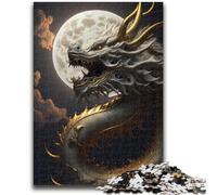 Jigsaw Puzzles for Teenagers 1000 Jigsaws Brave Dragon Train Your Brain And Hands Parent-child Interaction for Age 14+ 50x75cm