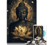 Jigsaw Puzzles for Teenagers 1000 Jigsaws Buddha Art, Analysis And Logic,with Fully Interlocking Randomly Shaped Pieces for And Age 14 Years Up 38x26cm