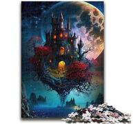Jigsaw Puzzles for Teenagers 1000 Jigsaws Castle Help The Brain Exercise Addictive Toys to Cultivate Patience Wall Decoration 26x38cm