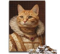 Jigsaw Puzzles for Teenagers 1000 Jigsaws Cat from An Aristocratic Family Challenging To Complete But Fun And Humorous Unique Home Decor And Gifts 50x75cm