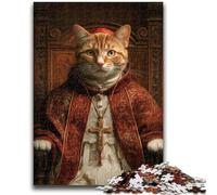 Jigsaw Puzzles for Teenagers 1000 Jigsaws Cat from An Aristocratic Family for Educational Game Challenge Toy Deal As Gifts for The Whole Family 50x75cm