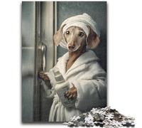 Jigsaw Puzzles for Teenagers 1000 Jigsaws Chihuahua Taking A Bath Challenging To Complete But Fun And Humorous Unique Home Decor And Gifts 26x38cm