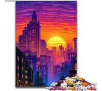 Jigsaw Puzzles for Teenagers 1000 Jigsaws City Street Scene, Family Activity Enhance Love between Couples for Age 14+ (Size 50x75cm)