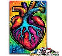 Jigsaw Puzzles for Teenagers 1000 Jigsaws Color Heart Challenging Game And Family Play Secret Santa Gifts 26x38cm