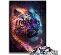 Jigsaw Puzzles for Teenagers 1000 Jigsaws Colorful Lightning Tiger Train Your Brain And Hands Gifts for Friends And Family 50x75cm